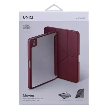 Чохол UNIQ Moven iPad Mini (2021) Антимікробний бордовий / бордовий