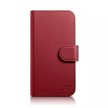 Чохол iCarer Wallet Case 2in1 для iPhone 14 Pro Max Leather Flip Cover Anti-RFID Red