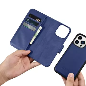 Чохол iCarerWallet Case 2in1 Phone Case для iPhone 14 Pro Max Anti-RFID Flip Leather Cover