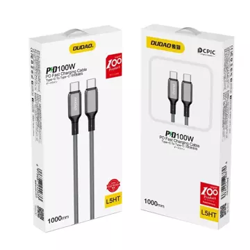 Швидка зарядка Dudao PD USB Type C - Кабель USB Type C 100W 1m (L5HT)