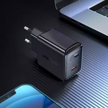 Швидкий зарядний пристрій Acefast USB Type C 20W Power Delivery білий (A1 EU білий)