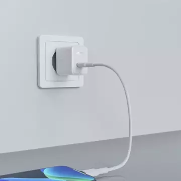 Швидкий зарядний пристрій Acefast USB Type C 20W Power Delivery білий (A1 EU білий)