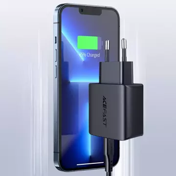 Швидкий зарядний пристрій Acefast USB Type C 20W Power Delivery білий (A1 EU білий)