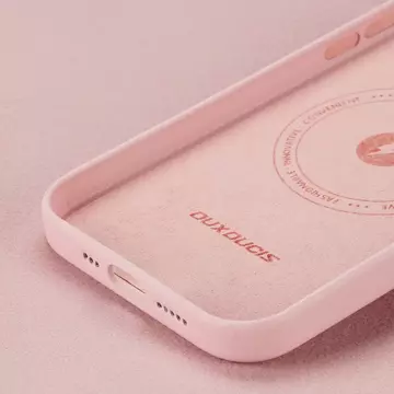 Шкіряний чохол Dux Ducis Grit для iPhone 14 Elegant PU Leather Cover (сумісний з MagSafe) рожевий