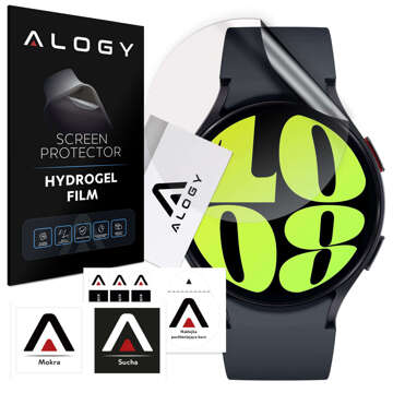 2 захисні плівки Alogy Hydrogel Smartwatch для Samsung Galaxy Watch 6 44 мм