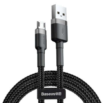 2-метровий кабель Baseus Cafule USB - Micro USB 1,5 A (сіро-чорний)