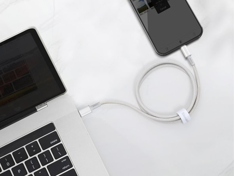 2 м кабель Baseus USB-C Type C до Lightning PD 20 Вт білий