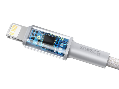 2 м кабель Baseus USB-C Type C до Lightning PD 20 Вт білий