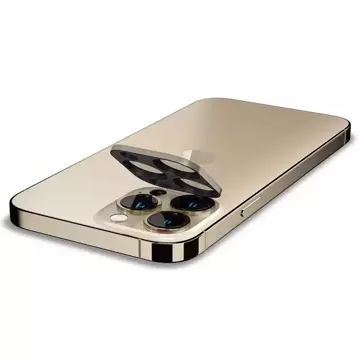 2x Скляна кришка для камери Spigen Optik.TR Camera Protector для iPhone 13 Pro / 13 Pro Max Gold