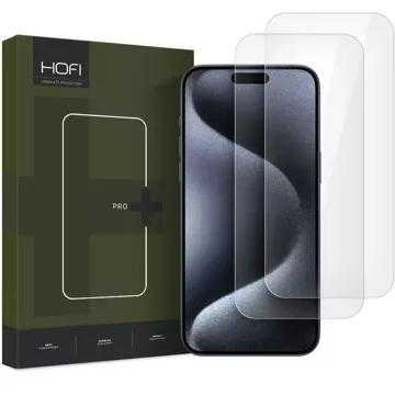 2x загартоване скло Hofi 9H Glass Pro для iPhone 16 Pro Clear