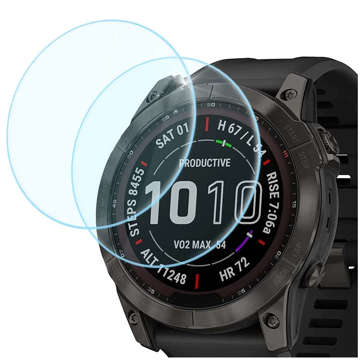2x захисне загартоване скло для годинника Garmin Fenix ​​​​7 / 7 Solar Alogy Protector Screen