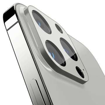 2x Oslona aparatu Spigen Optik.TR Camera Protector для Apple iPhone 13 Pro/ 13 Pro Max Silver