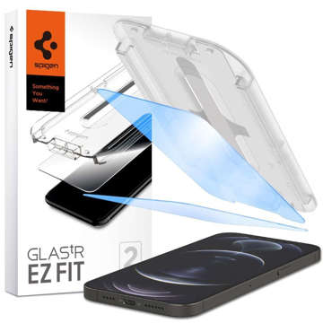 2x Spigen Glas.tR EZ Fit Antiblue Tempered Glass для Apple iPhone 13/13 Pro