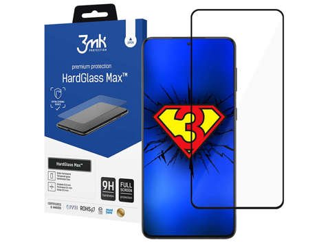 3mk HardGlass Max Finger Print Tempered Glass для Samsung Galaxy S21 FE Black