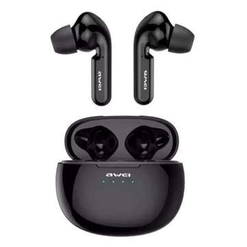 AWEI Bluetooth 5.0 Earphones T15 TWS Docking Station чорний/чорний