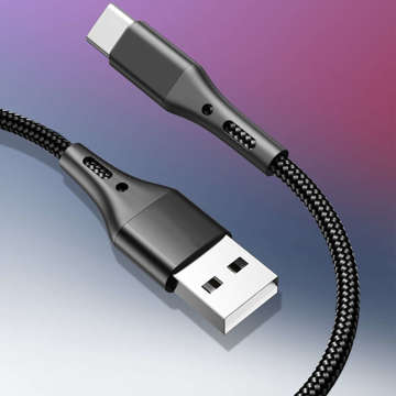 Alogy кабель USB-A до USB-C Type C 3A кабель 2 м чорний