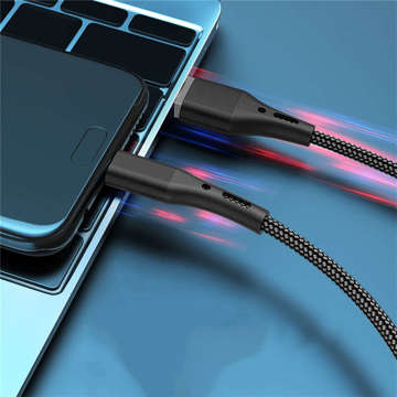 Alogy кабель USB-A до USB-C Type C 3A кабель 2 м чорний