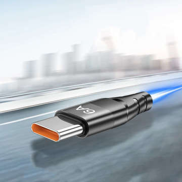 Alogy кабель USB-A до USB-C Type C 6A кабель 1 м Чорний