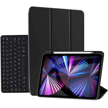 Alogy Case Bluetooth Keyboard Touchpad 4in1 Magnetic Pencil для Apple iPad Pro 12.9 2021 Чорний