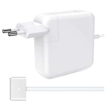 Alogy Charger MacBook Charger Apple MacBook MagSafe 2 T-type 60W Power Adapter White