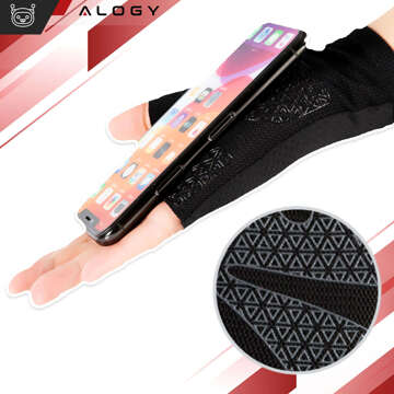 Alogy Cycling gloves XL короткі без пальців чоловічі жіночі унісекс спортивні велорукавички для MTB Gravel Kross Black