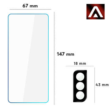 Alogy Glass Pack 3x 9H Tempered Glass for 2x Screen Camera Glass Glass для Samsung Galaxy S21