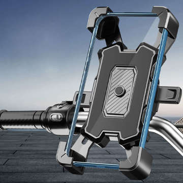 Alogy One Touch Bike Phone Holder 4.5-7" на кермо для велосипеда мотоцикла скутера Чорний