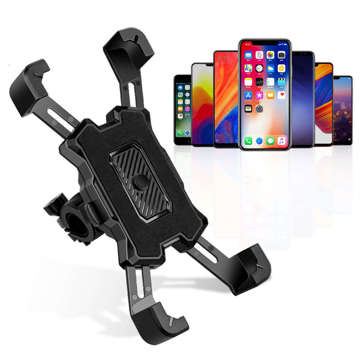 Alogy One Touch Bike Phone Holder 4.5-7" на кермо для велосипеда мотоцикла скутера Чорний