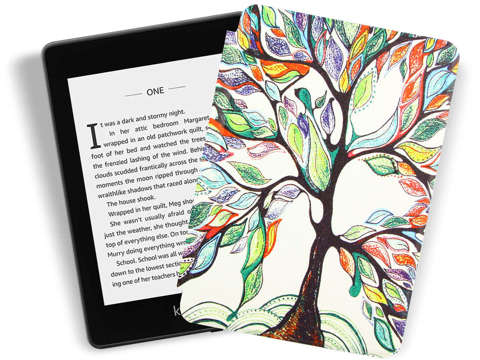 Alogy Smart Case для Kindle Paperwhite 4 2018/2019 Colorful tree Glass