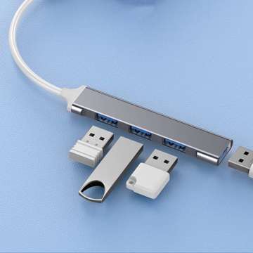 Alogy USB HUB на 4 порти USB 3.0 USB-A 5 ГБ/с Адаптер Порт Спліттер Хаб Концентратор