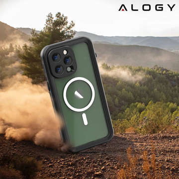 Alogy Waterproof Case IP68 Case with Clear Back 360 Armor Case для MagSafe для Apple iPhone 14 Pro