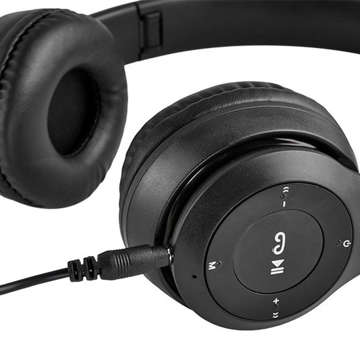 Bluetooth бездротові навушники з мікрофоном FM MP3 накладні S5069 Black