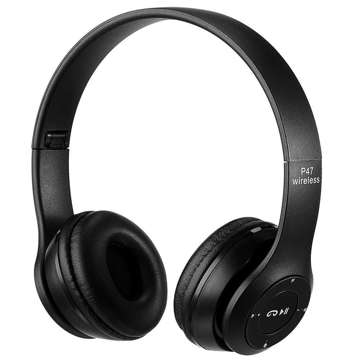 Bluetooth бездротові навушники з мікрофоном FM MP3 накладні S5069 Black