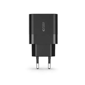 C30W 2-портовий зарядний пристрій USB-C - USB PD30W / QC3.0 чорний