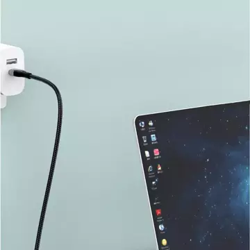 Dudao USB кабель - USB Type C швидка зарядка PD 66W чорний (L7Max)