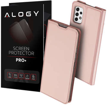 Dux Ducis Skin Pro Flip Protective Case Leather For Samsung Galaxy A53 5G Rose Gold Glass