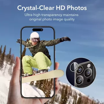 ESR Camera Lens Tempered Glass для iPhone 15 Pro / 15 Pro Max Clear