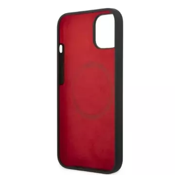 Eti na telefon Ferrari FEHMSIP14MBK до Apple iPhone 14 Plus 6,7" чорний/чорний твердий чохол Silicone Metal Logo Magsafe