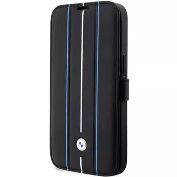 Etui BMW BMBKP14X22RVSK до Apple iPhone 14 Pro Max 6,7" книжкова шафа Leather Stamp Blue Lines