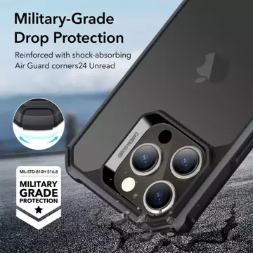 Etui ESR Air Armor для Apple iPhone 15 Pro Max Frosted Black