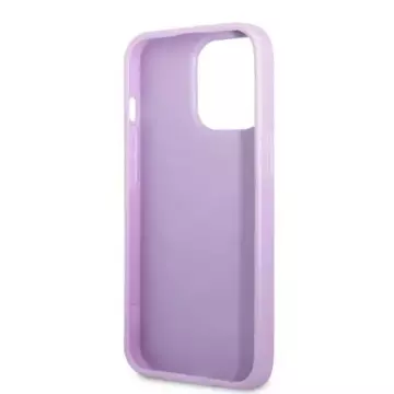 Etui Guess GUHCP13LPS4MU для Apple iPhone 13 Pro / 13 6,1" purpurowy/фіолетовий твердий корпус Saffiano 4G Small Metal Logo