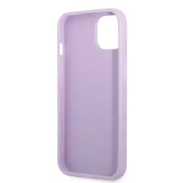 Etui Guess GUHCP13SPS4MU до Apple iPhone 13 Mini 5,4" purpurowy/фіолетовий твердий корпус Saffiano 4G Small Metal Logo