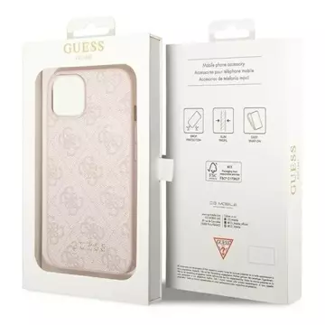 Etui Guess GUHCP14MG4GFPI для Apple iPhone 14 Plus 6,7" różowy/рожевий жорсткий чохол 4G Metal Gold Logo