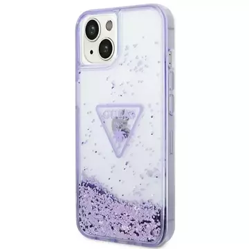 Etui Guess GUHCP14MLFCTPU для Apple iPhone 14 Plus 6,7" fioletowy/фіолетовий жорсткий чохол Liquid Glitter Palm Collection