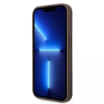 Etui Guess GUHCP15L4GMGBR для iPhone 15 Pro 6.1" бронзовий/коричневий твердий корпус 4G Великий металевий логотип