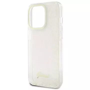 Etui Guess GUHCP15LHDECMP для iPhone 15 Pro 6.1" różowy/рожевий твердий чохол IML Faceted Mirror Disco Iridescent