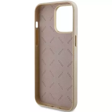 Etui Guess GUHCP15LPGMCSD для iPhone 15 Pro 6.1" złoty/світло-золотий твердий чохол, блиск, глянсовий сценарій