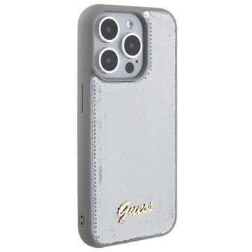 Etui Guess GUHCP15XPSFDGSS для iPhone 15 Pro Max 6.7" srebrny/silver hardcase Sequin Script Metal