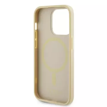 Etui Guess GUHMP15XPSAHMCB для iPhone 15 Pro Max 6,7" злотих/твердий чохол із золотом Saffiano MagSafe