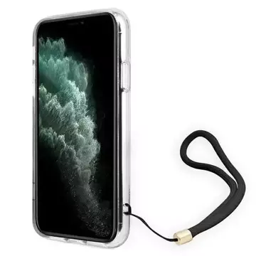 Etui Guess GUOHCN61H4STW для Apple iPhone 11 6,1" бронзовий/коричневий жорсткий чохол 4G Print Strap